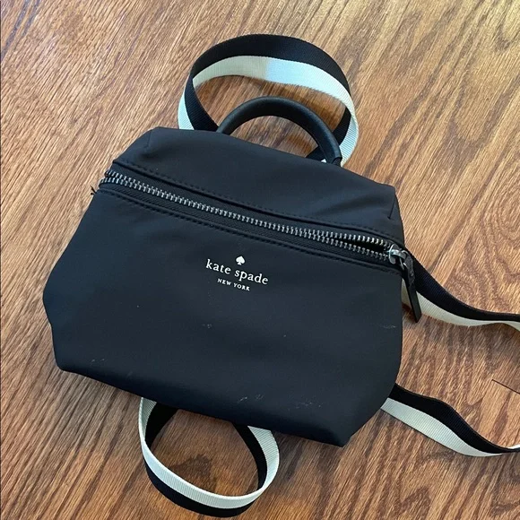Kate Spade Black Nylon Backpack - Picture 1 of 4